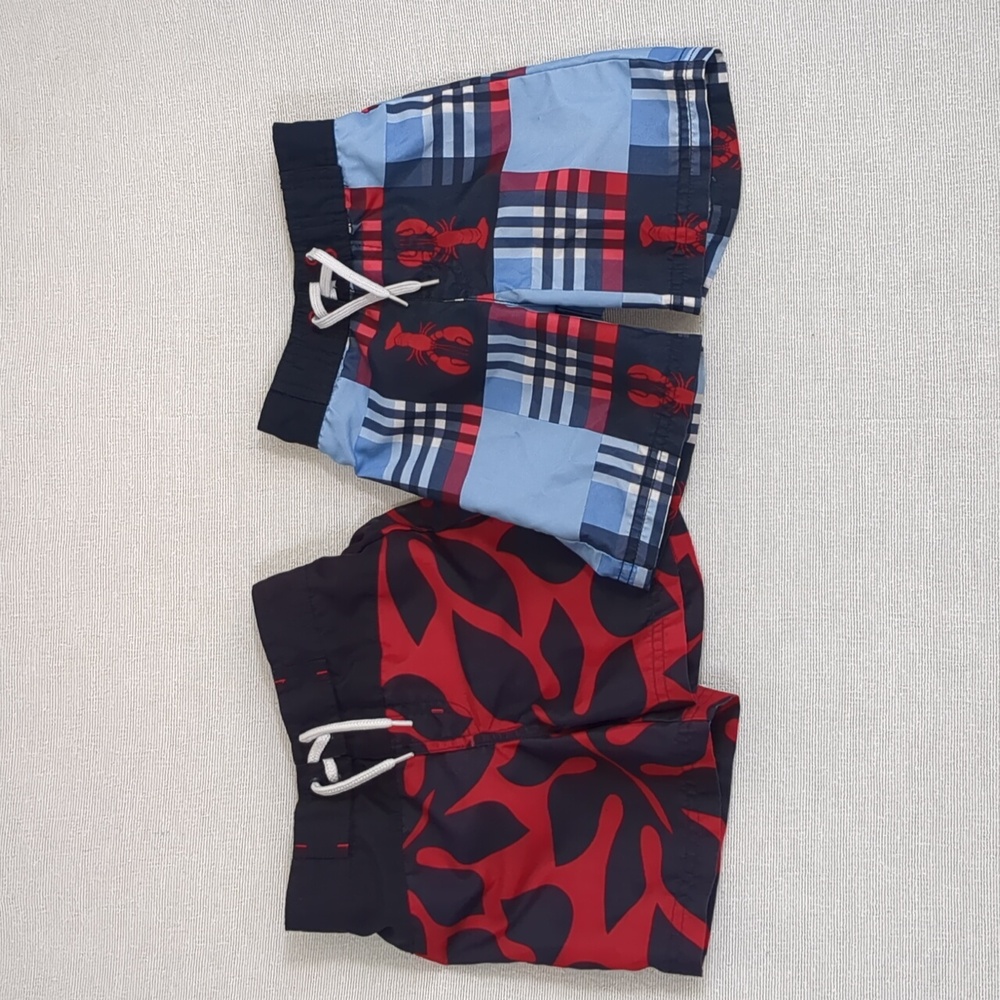 Gymboree Toddler Swim Board Shorts Bundle Size 12-18 Months & 18-24 Months